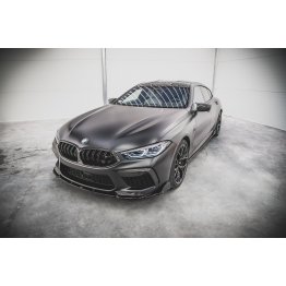 Накладка сплиттер на передний бампер на BMW M8 F93 Gran Coupe